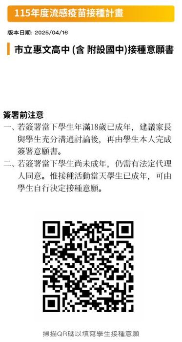 流感QR Code